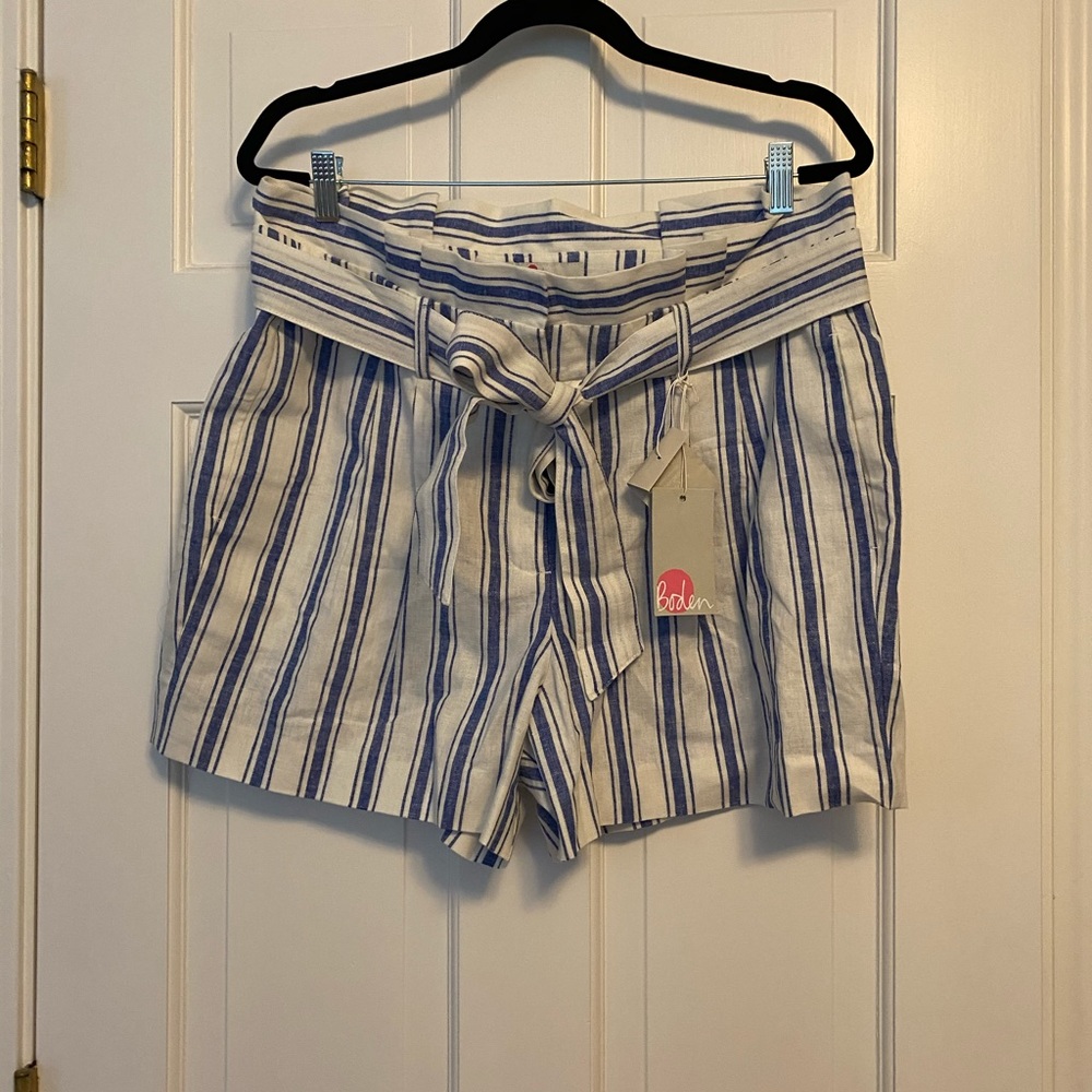 Boden paper bag shorts